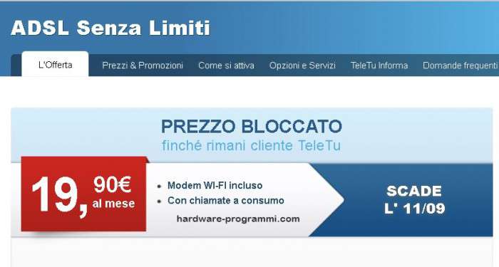 Tutto Senza Limiti Offerta Telecom Adsl E Telefono Adsl | Share The ...
