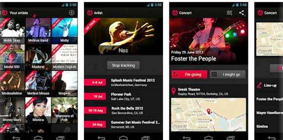 download songkick concerts