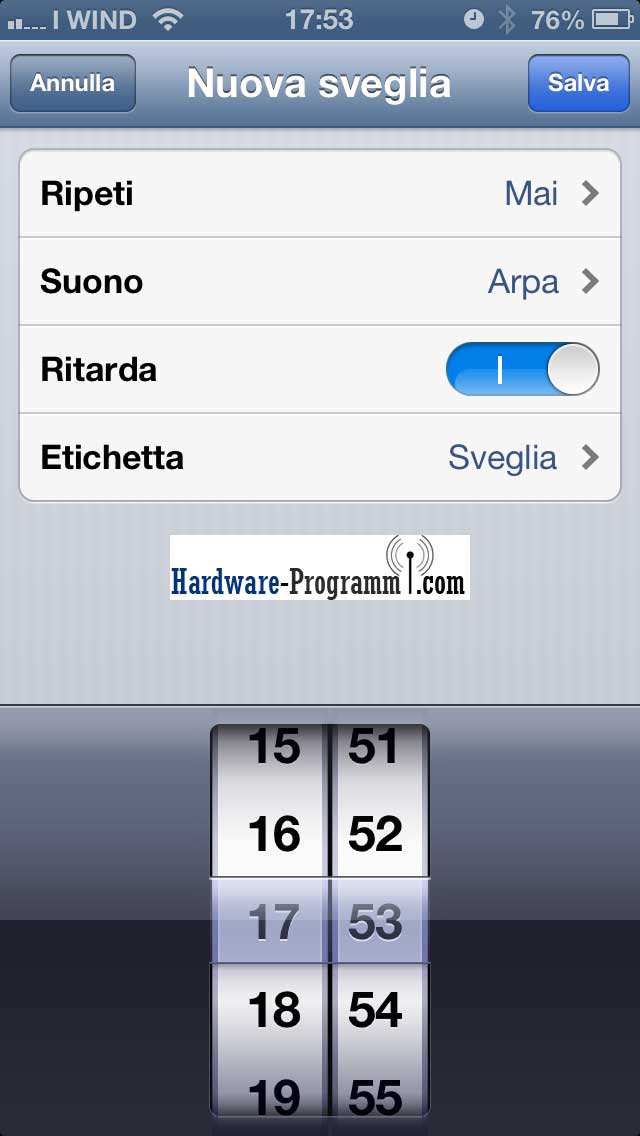 Come impostare sveglia su iPhone 3GS, 4S, 5. Funziona da Spento?