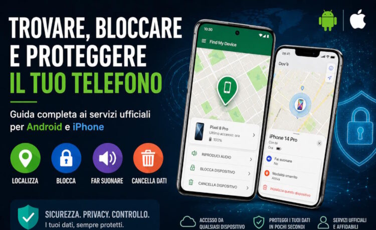 come trovare bloccare relefono android