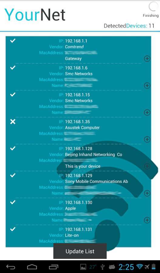controllare wifi di casa