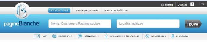 pagine bianche