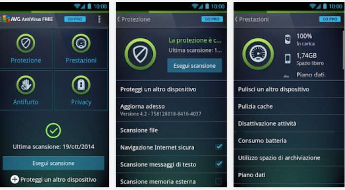 scansione virus android