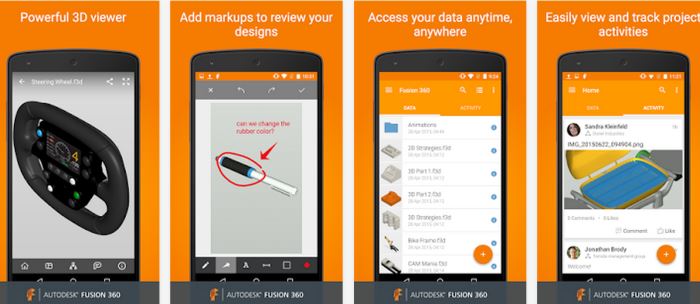 aprire progetti cad 3d android