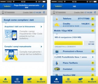 PosteMobile credito residuo SIM bonus saldo ricarica PostePay bonifico ...