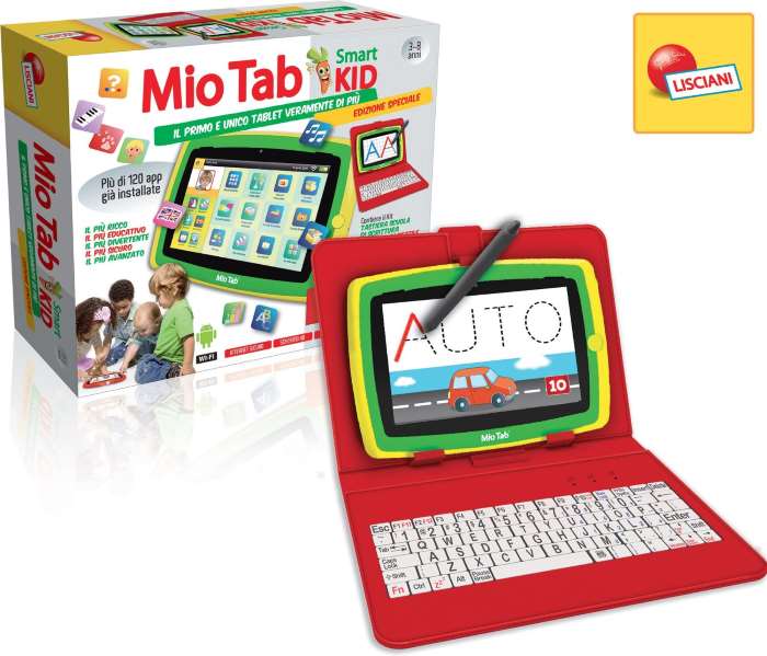 Schermo 7 Pollici Vetro Touch Screen Per Lisciani Mio Tab Smart Kid HD MP0100884 - Digitallizzatore 7 Pollici Nero Pezzi Ricambio Tablet Bambini