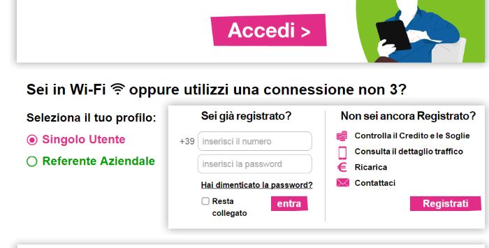 registrazione area clienti 3