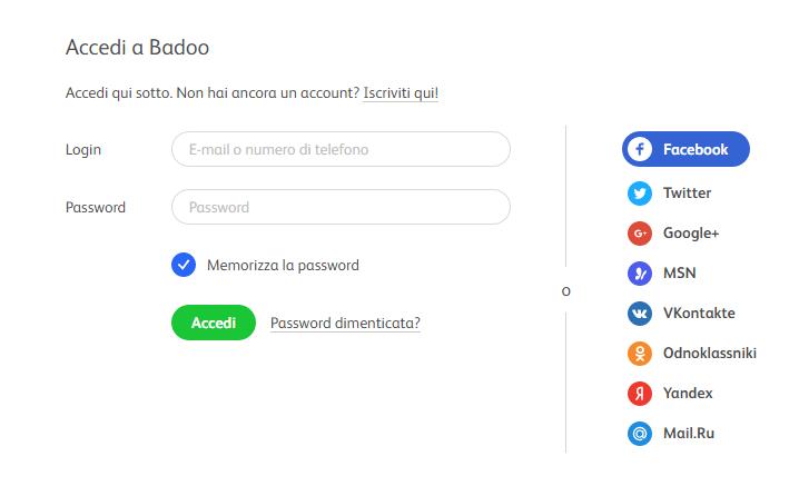 Accedi login alice mail badoo google gmail virgilio yahoo facebook Facebook accedi subito subito