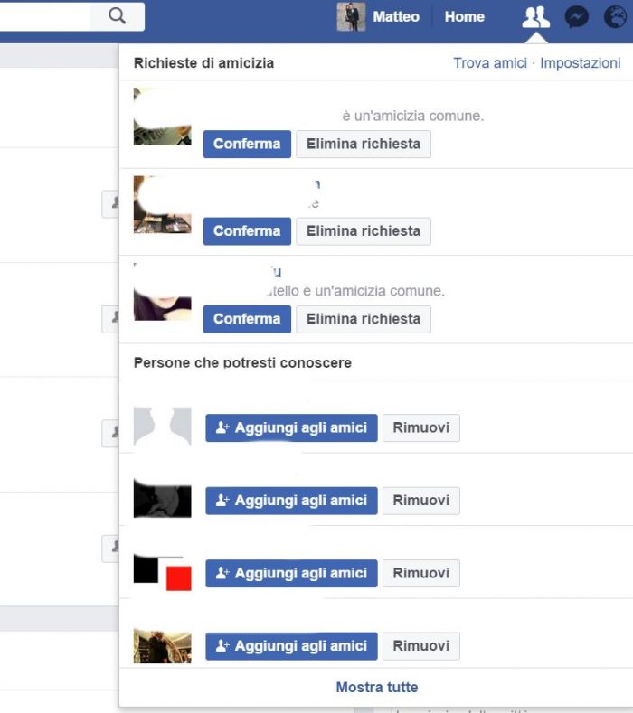Come vedere amicizie inviate su Facebook sapere chi non ha accettato