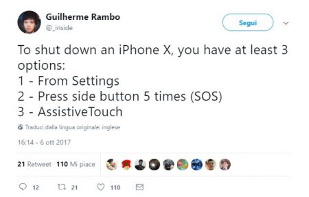 Come spegnere iPhone X item-thumbnail