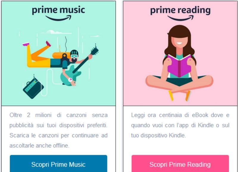 scopri amazon prime music reading