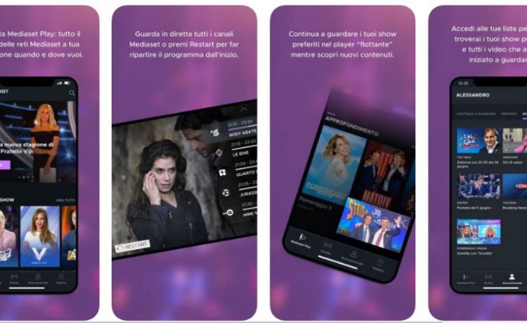 mediaset play canali tv iphone ipad