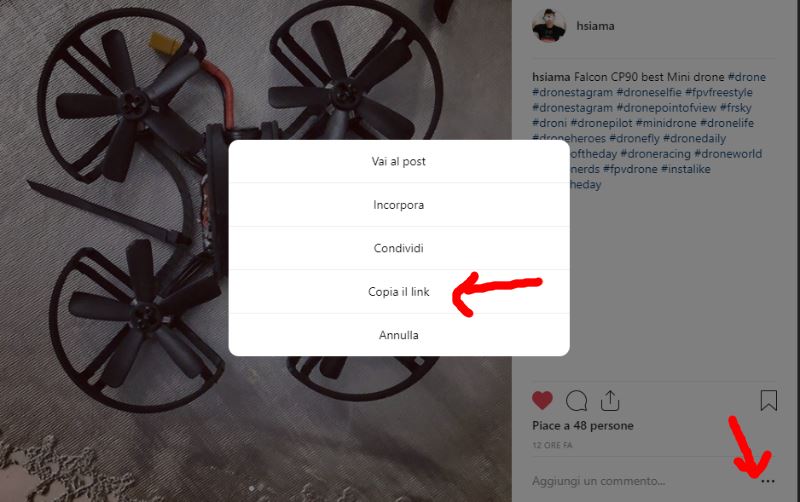 condividere foto video instagram