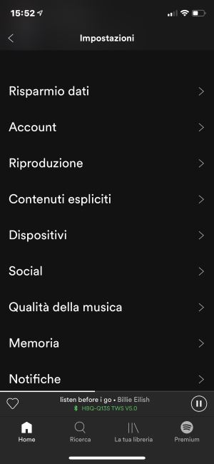 equalizzatore audio Spotify 2