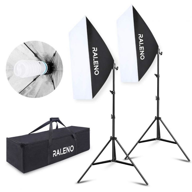 Softbox Studio Fotografico KIT RaLeno con illuminazione luce continua