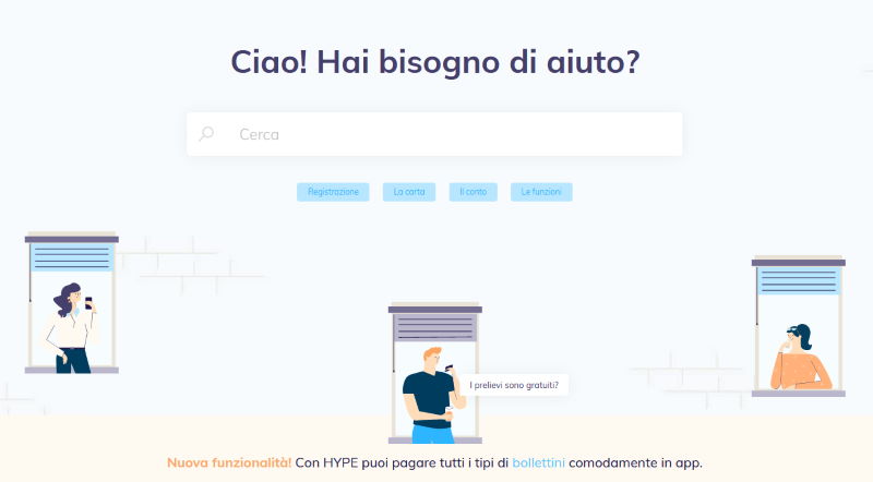 contattare assistenza hype