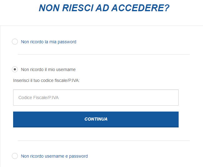 Come recuperare password username Telepass