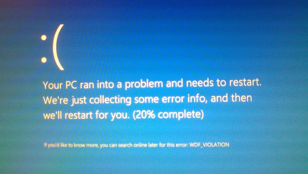 blue screen wdf_violation windows