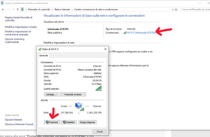 come disattivare ipv6