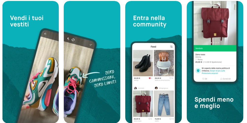 vinted applicazione vestiti usati