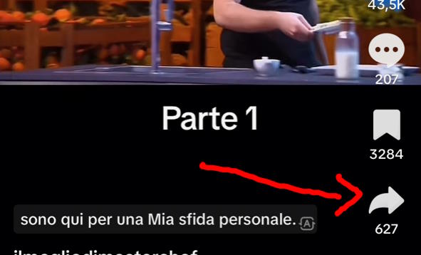 pulsante condividi