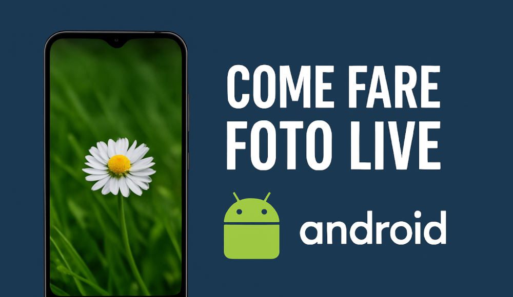 si possono fare foto live android