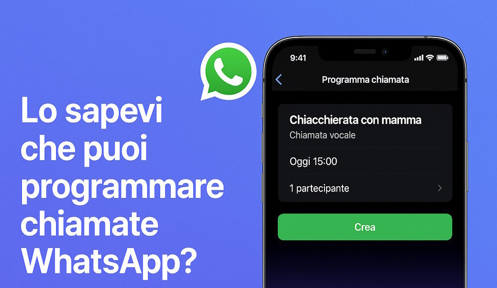 come programmare chiamate whatsapp