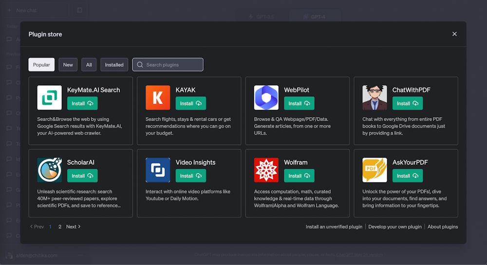 applicazioni chatgpt