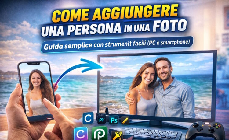 come aggiungere persona in una foto