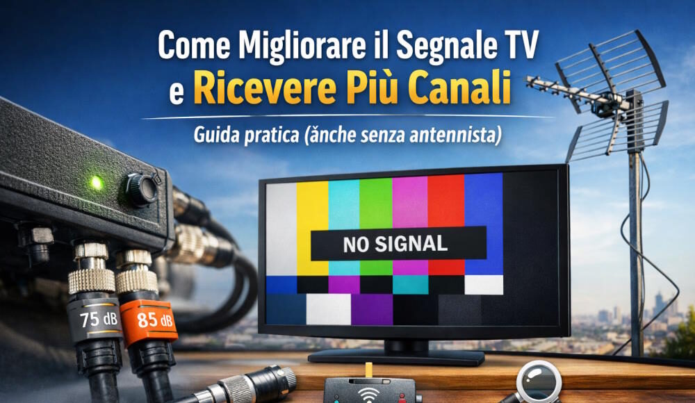 come migliorare segnale tv