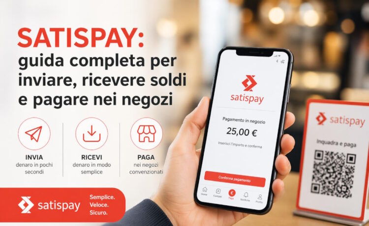 come pagare inviare ricevere soldi satispay