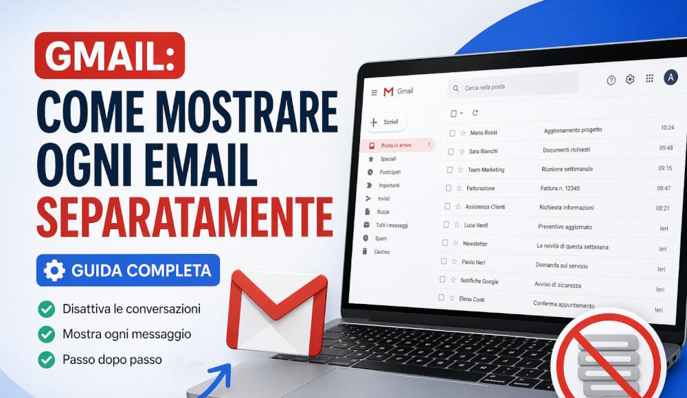 come visualizzare email gmail singolarmente
