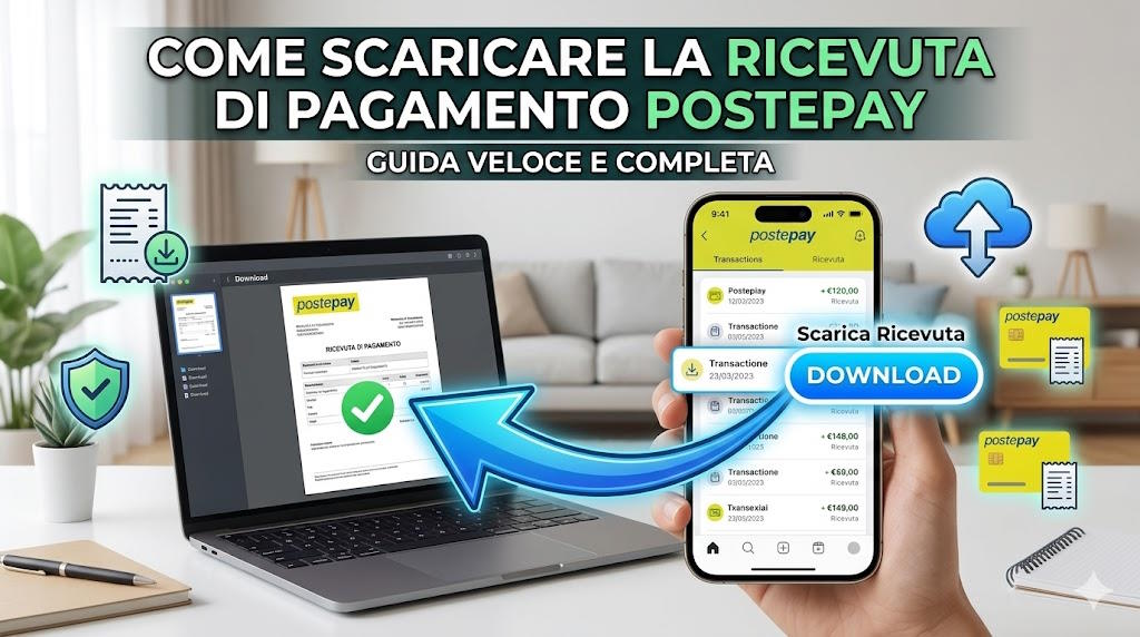 come scaricare ricevuta postepay