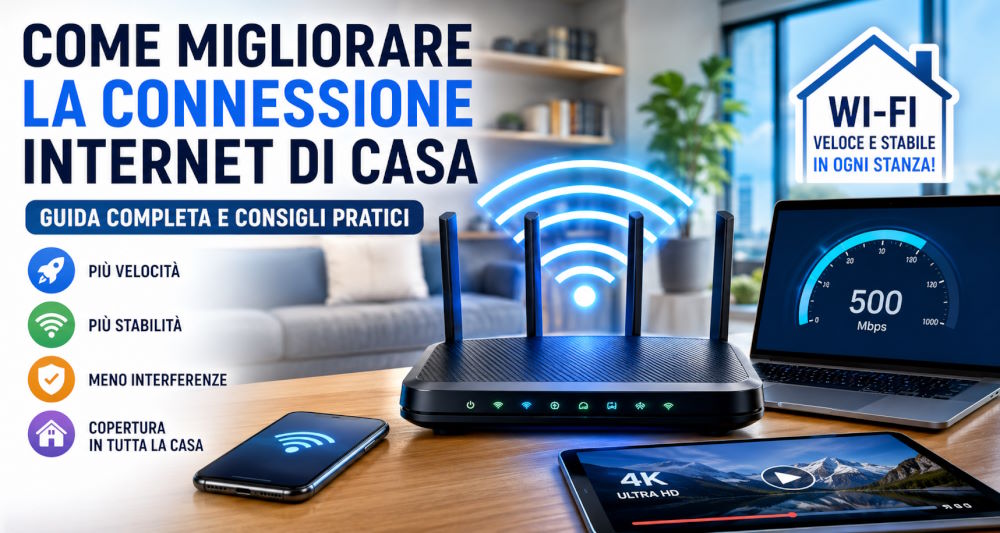 come migliorare connessione internet di casa