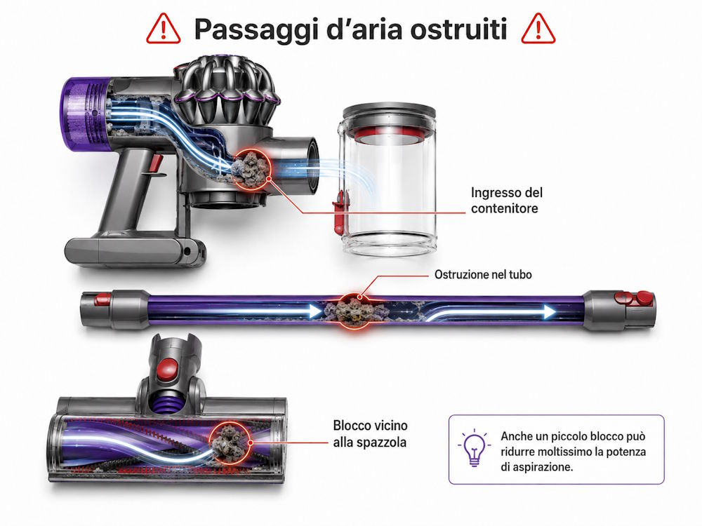 passaggi ostruiti