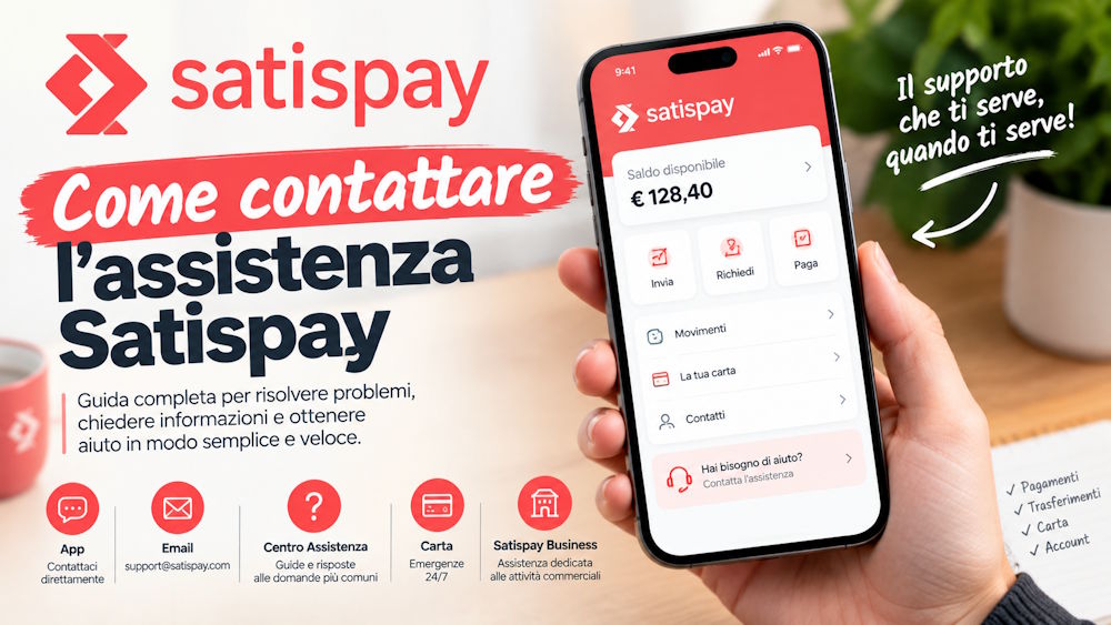come contattare satispay