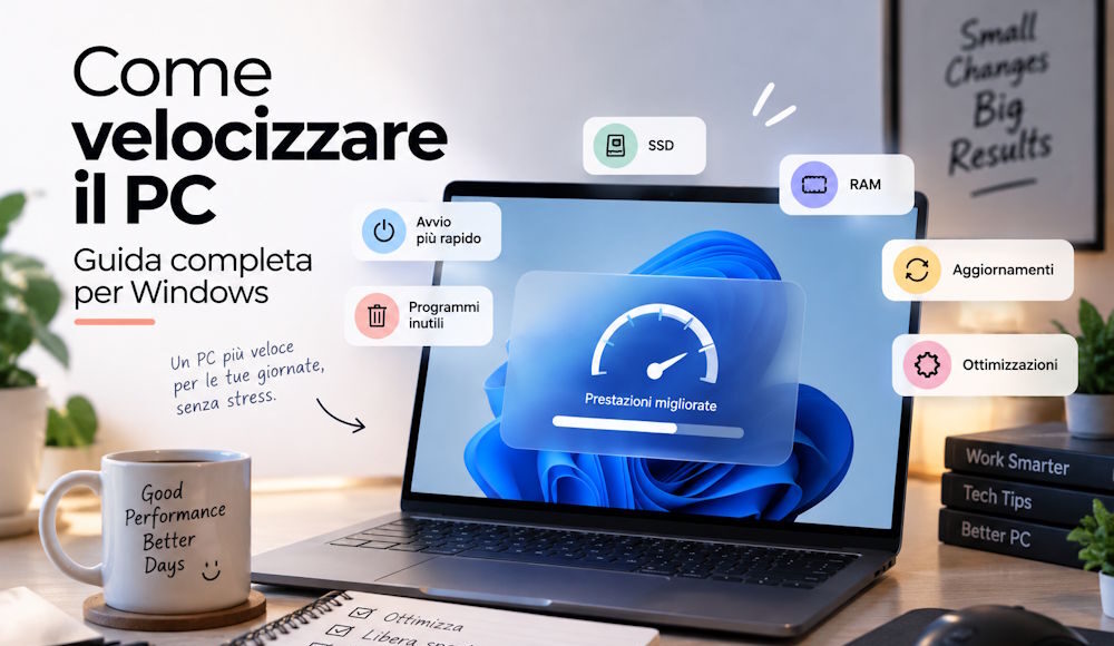come velocizzare pc